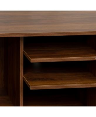 TV Stand Use in Living Room Furniture with 1 storage and 3 shelves Cabinet