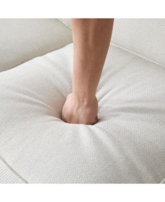 83" Nailhead Trim Sofa, 22" Seat, Faux Leather, Traditional 3-Seater