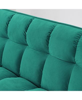 Streamdale 54.33 inch versatile foldable sofa bed in 3 lengths, modern sofa sofa sofa velvet pull-out bed, adjustable back