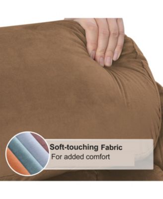 Streamdale 1 Pc. Brown Cashmere Upholstered Anti-Skid Remote-Controlled Power Lift Infinite Recline Sofa Chair