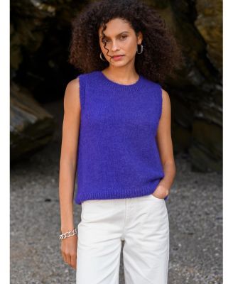 Women's Knit Crew Neck Tank Top