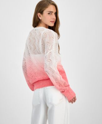 Women's Ombr&eacute; Pointelle Sweater