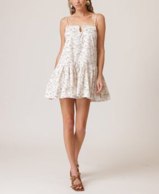 Line & Dot - Women's Edwina Yarn-Trim Mini Dress