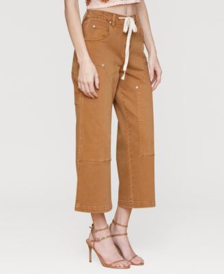 Women's Mid Rise Drawstring-Waist Pants