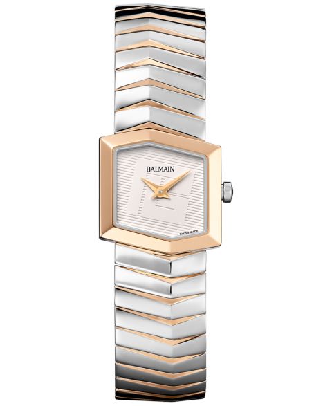 Женские часы Balmain Swiss Teffetas Two-Tone Stainless Steel Bracelet Watch 35mm