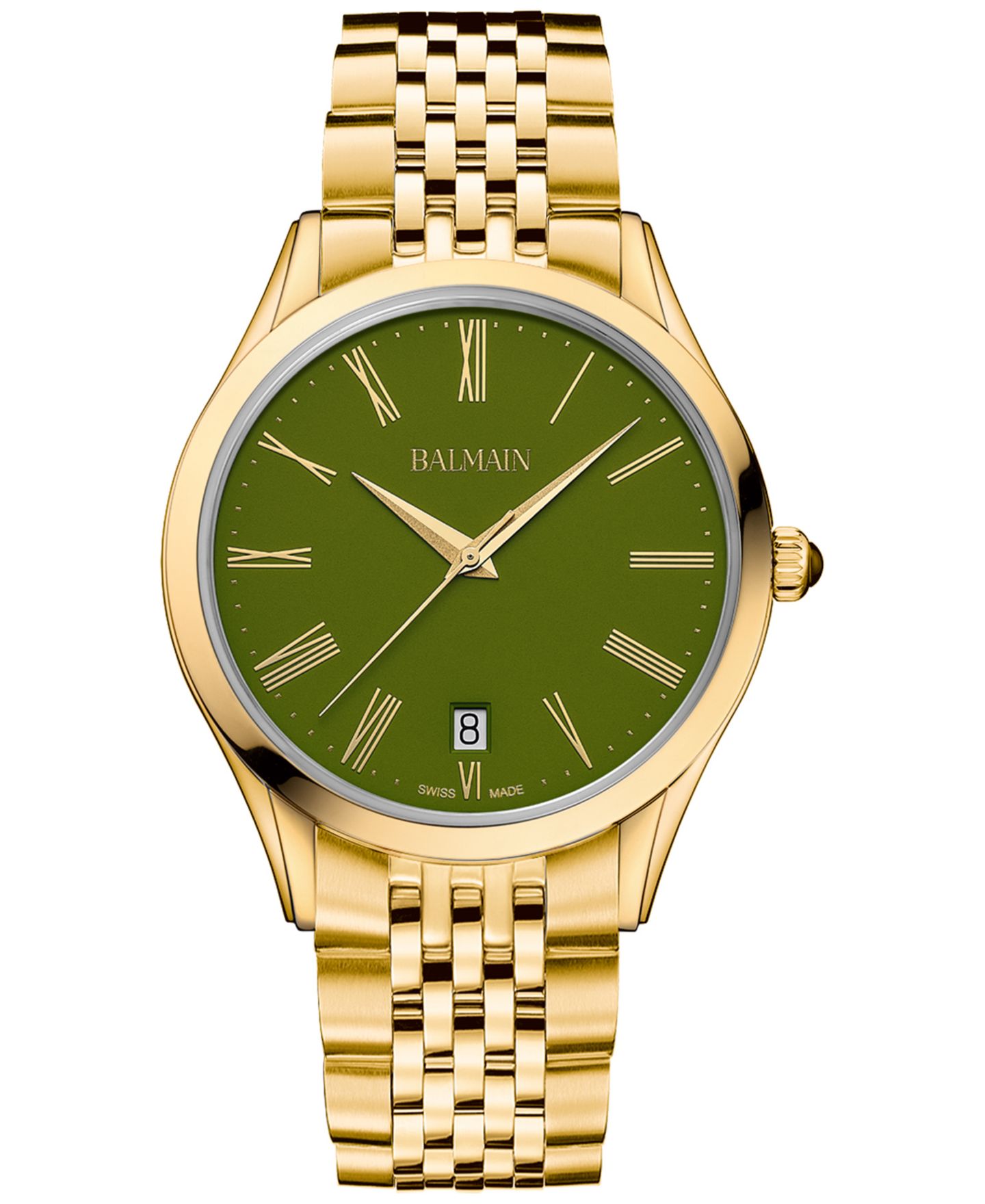 Мужские часы Balmain Swiss Classic R Gold PVD Stainless Steel Bracelet Watch 41mm — фото 1