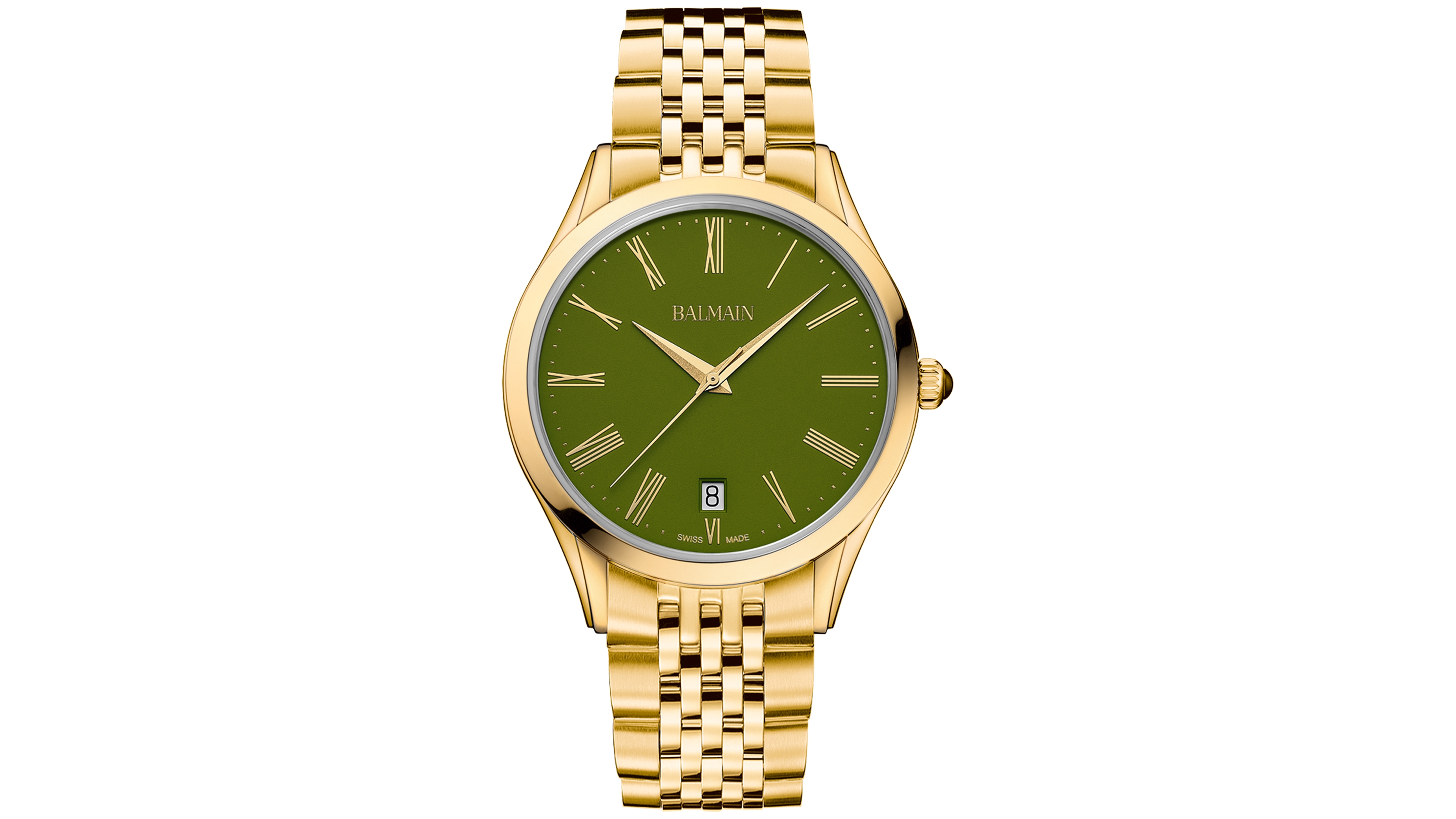 Balmain Men's Swiss Classic R Gold Pvd Stainless Steel Bracelet Watch 41mm