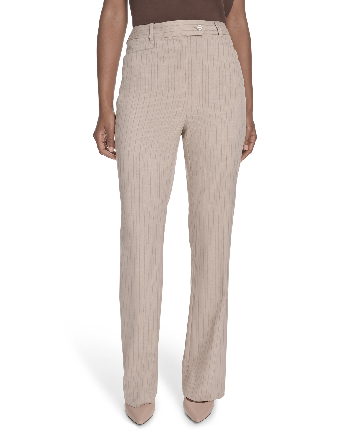 Calvin Klein Women's Pinstriped Modern-fit Pants