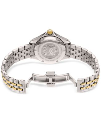 Women's Swiss DS Action Diamond Accent Two-Tone Titanium Bracelet Watch 34mm