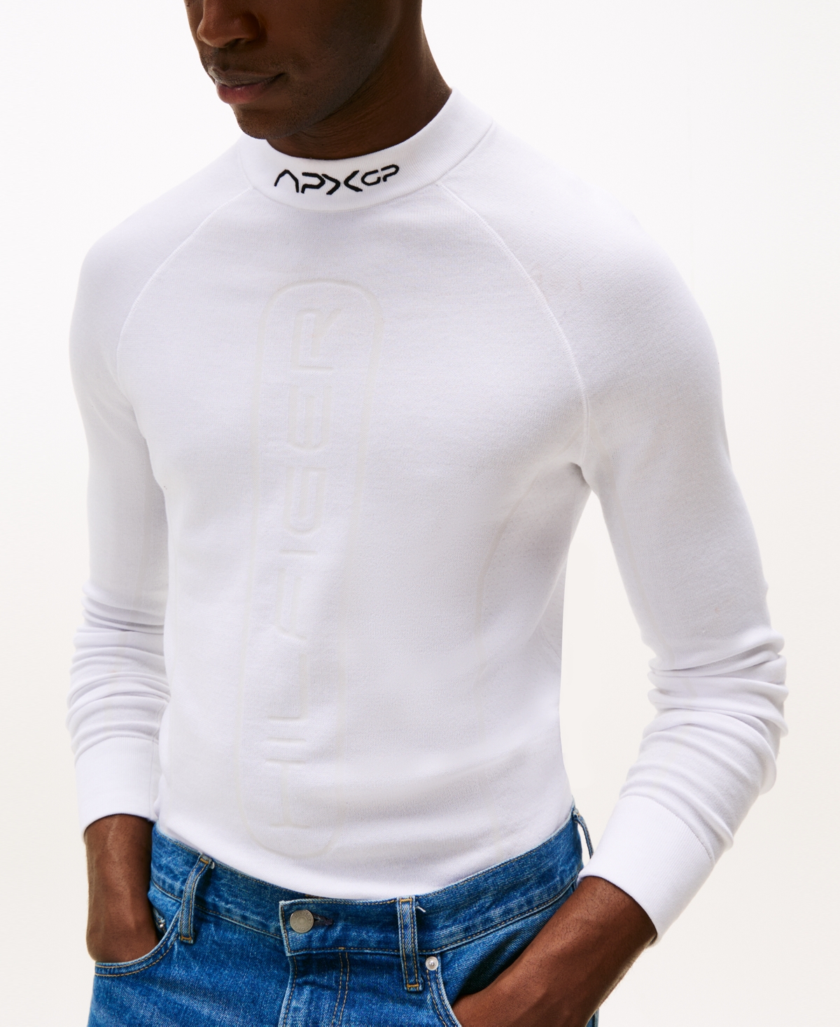 Tommy Hilfiger Apxgp Collection Mockneck Sweater In Yellow