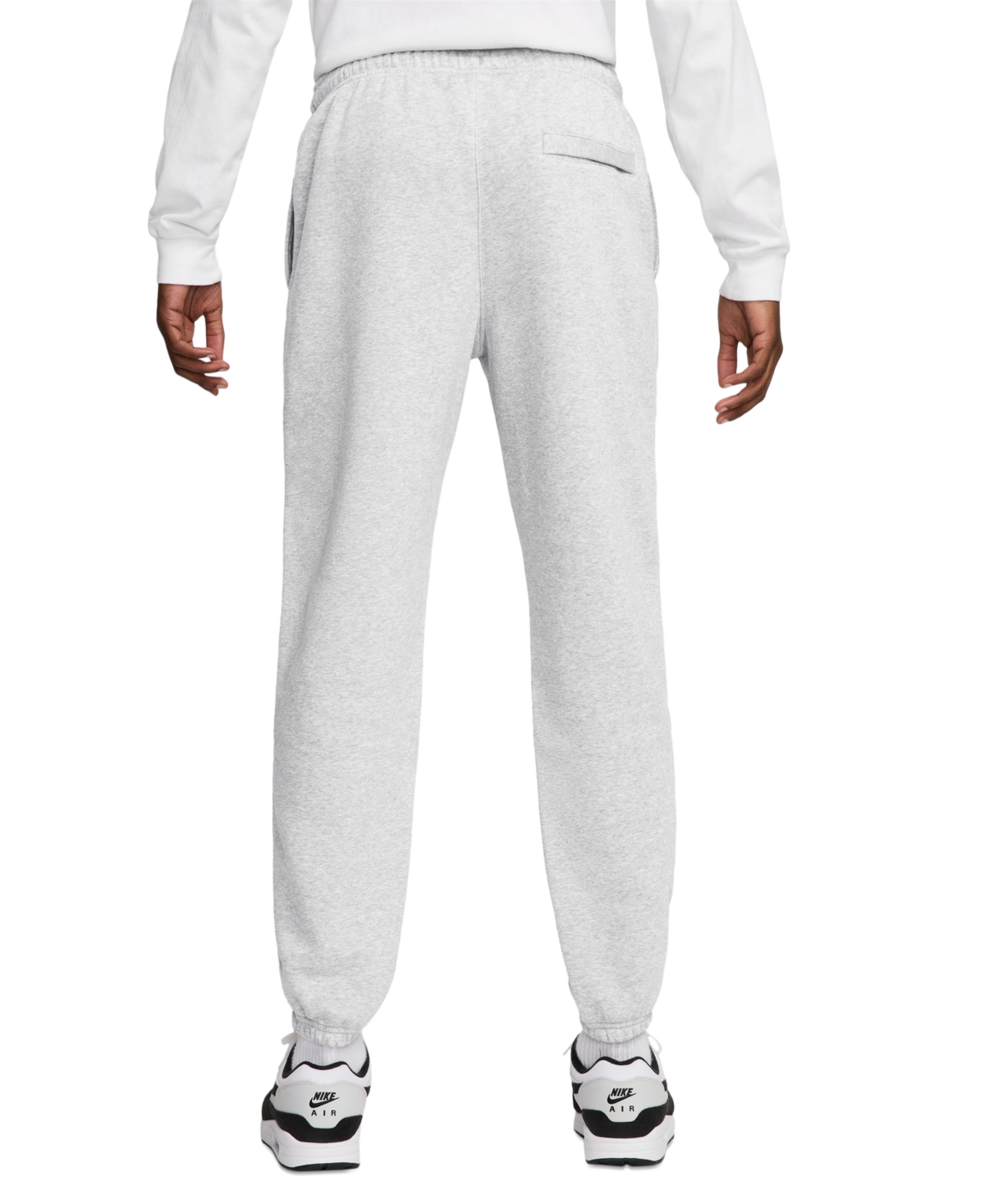 Nike Club Brushed Fleece Sweatpants In White