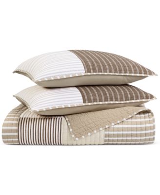 Last Act! Seaside Patchwork 3-Pc. Quilt Set, Full/Queen, Exclusively at Macy's