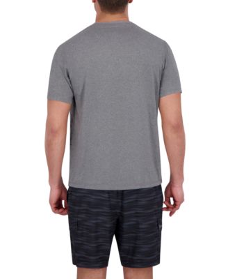 Men's Short Sleeve Drop Needle Crewneck Swim Shirt