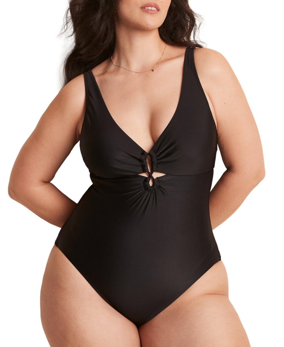 Plus Size Elizabeth Swimwear Smoothing One Piece - Dark blue