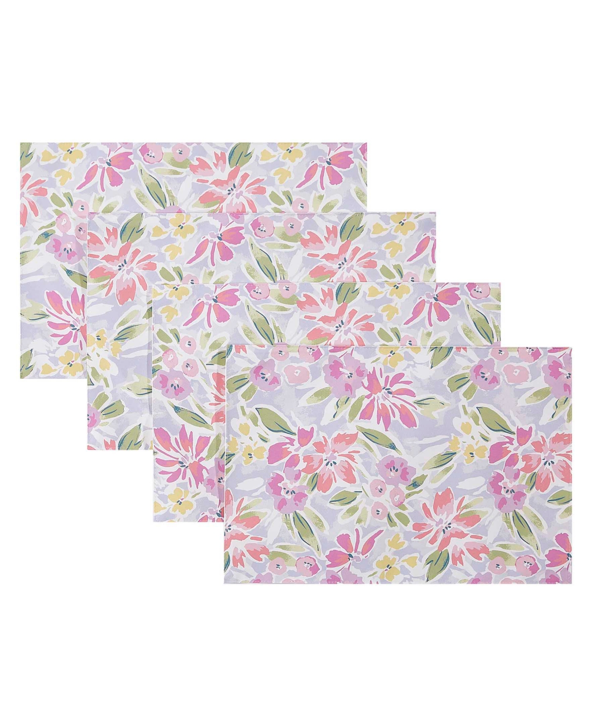 Izod Catalina Placemats 13" X 19", Set Of 4 In Multi