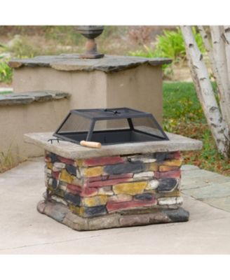 Stonewall 28" Square Fire Pit: Warmth And Style For Your Backyard