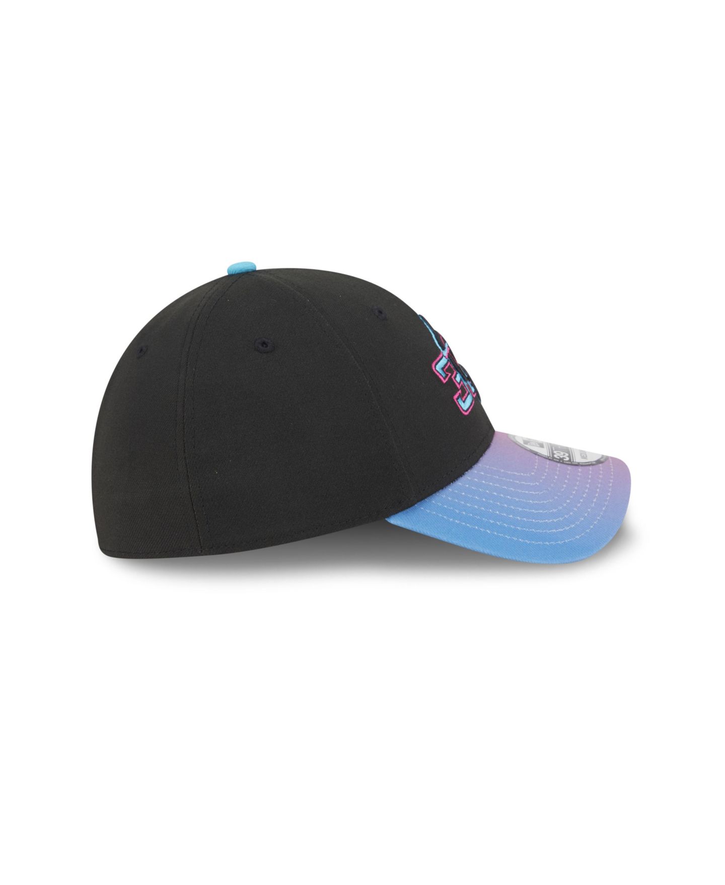 Мужская кепка New Era Black Miami Marlins 2025 City Connect 39THIRTY Flex Hat — фото 6