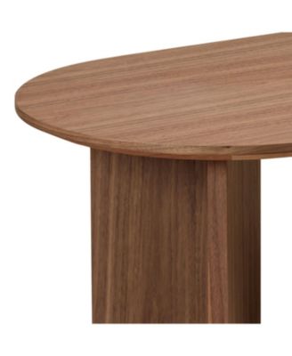 Streamdale Modern 39" Oval Coffee Table with Sturdy Base