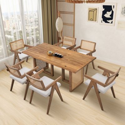 70.87" Rectangular Waves Dining Table (6-Person)