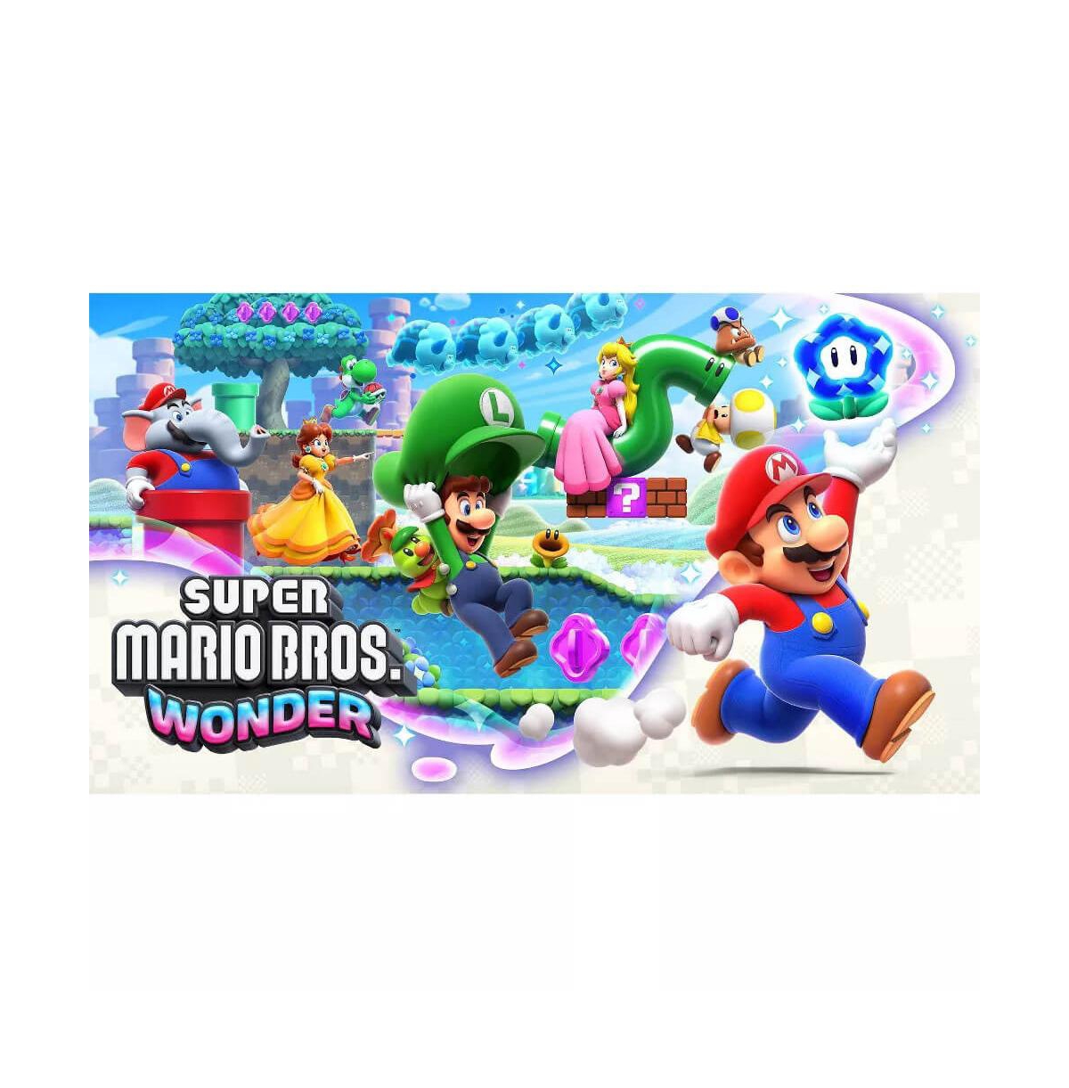 Switch Oled Console and Super Mario Bros Wonder Bundle with Online