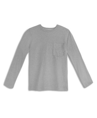 Kids Fair Trade Organic Cotton Long Sleeve Pocket T-Shirt