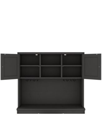 Farmhouse Coffee/Wine Bar Cabinet with Storage