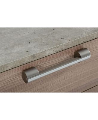 Two Drawer Nightstand with Storage for Bedroom Bedside Table with Drawers