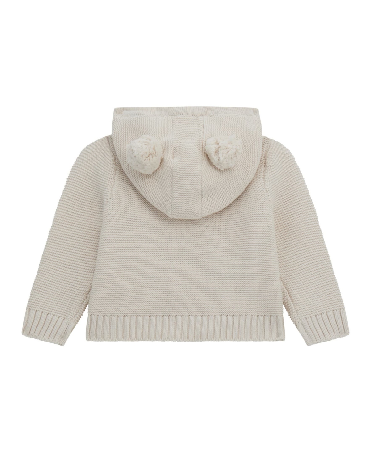 Guess Baby Boys Hooded Long Sleeve Zip-up Sweater In Neutral