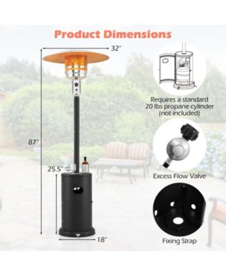 50000 BTU Propane Patio Heater with Round Table Design