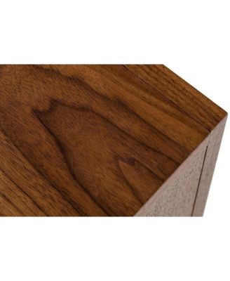 Mid Century Nightstand with One Drawer and One Shelf