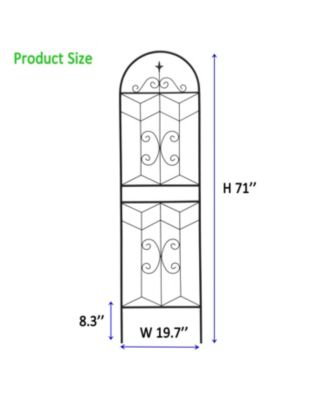 Streamdale 2 Pack 71" Metal Garden Trellis - Climbing Plant Support