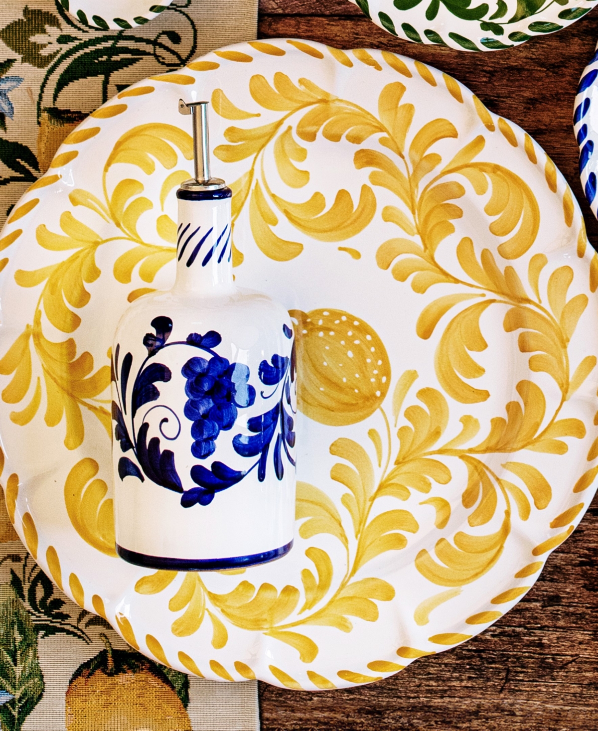 Vietri Arezzo Round Platter