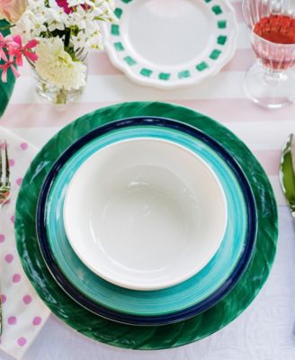 Lisbon Brushstroke Dinner Plate