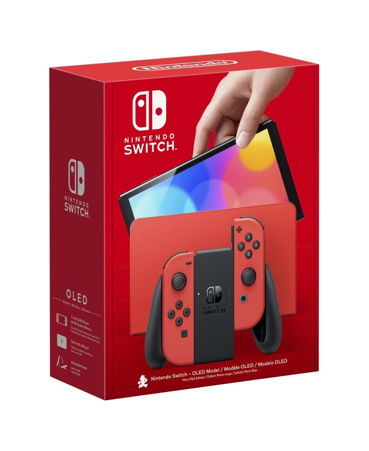 Nintendo Switch Oled Mario Red Edition with Super Mario 3D World + Bowser s Fury