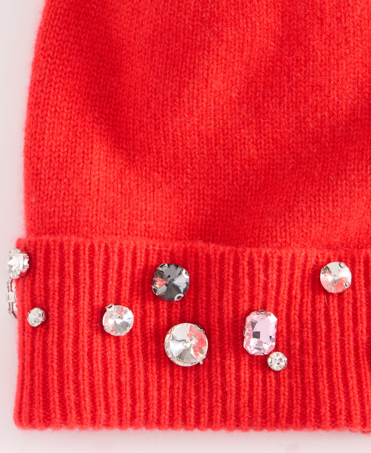 Macy's Charter Club Women's 100% Cashmere Embellished Beanie, Exclusively At  In Red