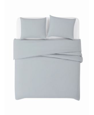Heritage Cotton Waffle 3-Pc. Duvet Cover Set, King
