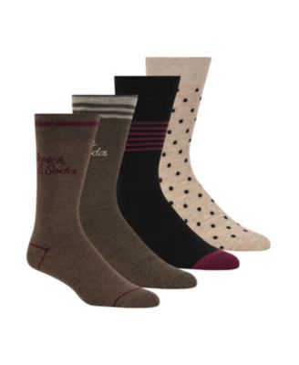 Men's 4-Pack Patterned Dress Socks Giftbox