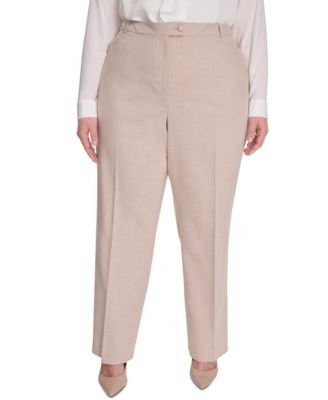 Calvin Klein - Plus Size High-Rise Wide-Leg Pants