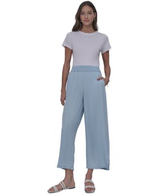 DKNY Jeans - Women's Pull-On Wide-Leg Ankle Pants