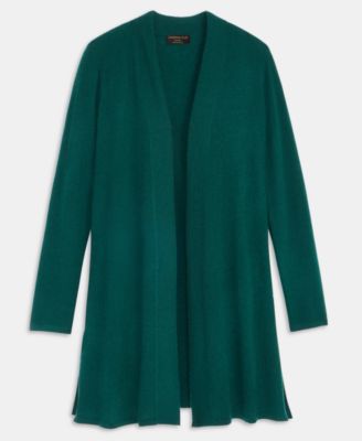Women's 100% Cashmere Split-Hem Long Cardigan, Macy's Exclusive