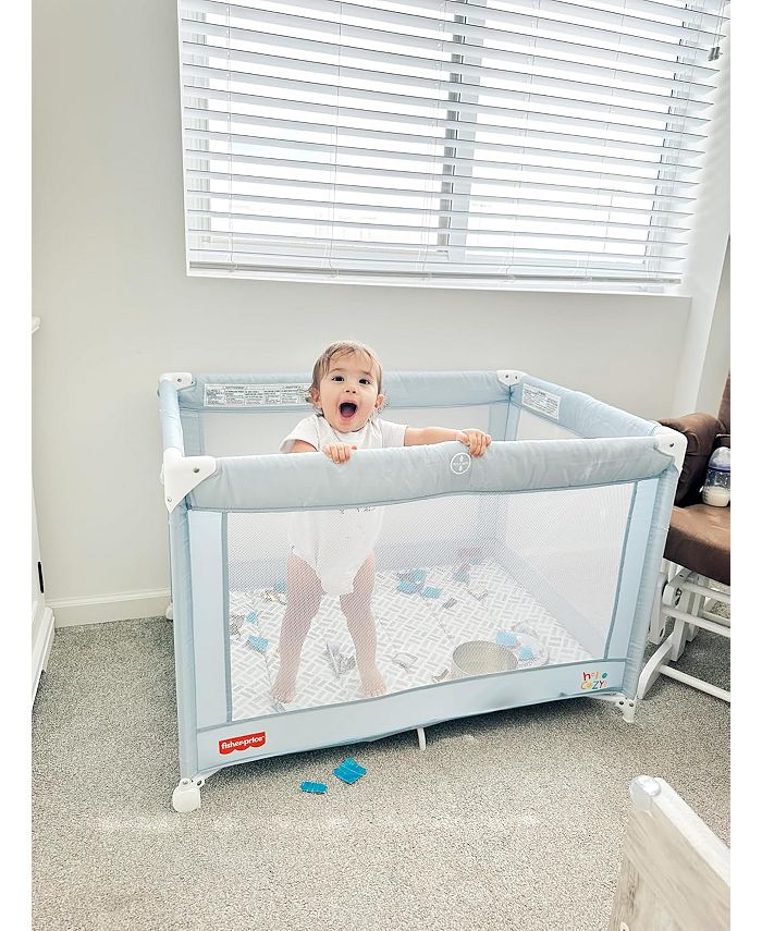 Dream On Me Fisher Price Play All Day Playard - Gray