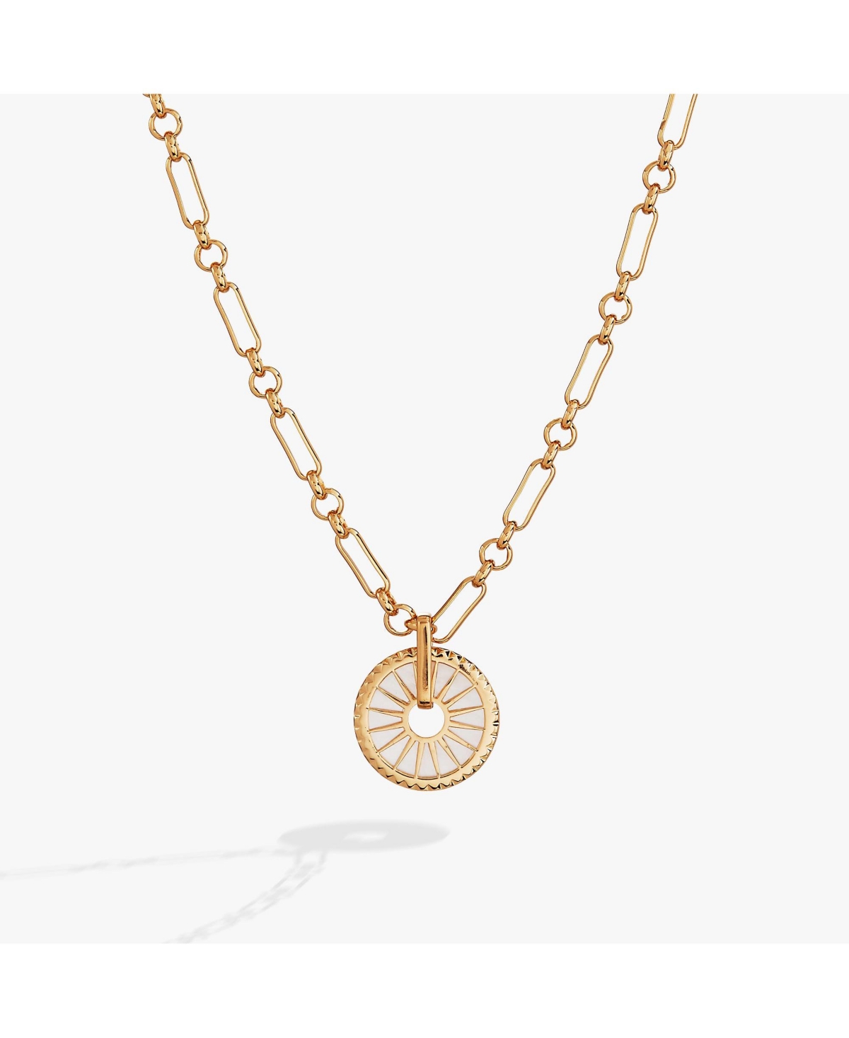 Mother of Pearl Starburst Toggle Necklace
