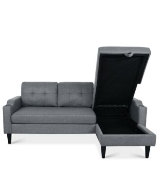 Streamdale Spacious and Comfortable Modern Sofa with Built-In Storage and Adjustable Leg Rest