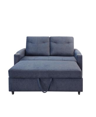 Streamdale 1 Pc Velvet Sofa Bed, 3-in-1 Convertible Sleeper with Pullout Bed – Living Room Furniture