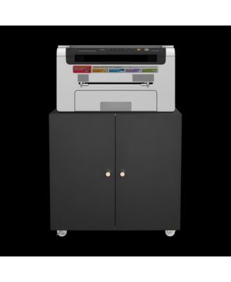 Streamdale Mobile Printer Stand with File Cabinet