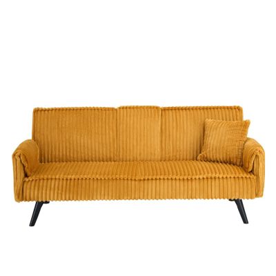 Streamdale Minimalist style, straight-line corduroy sofa suitable for sitting and lying in the living room and bedroom