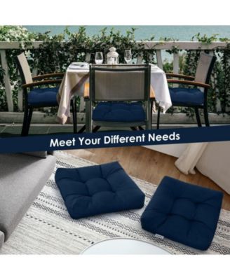 21 Inch x 21 Inch Patio Chair Seat Cushion Pads for Indoor and Outdoor