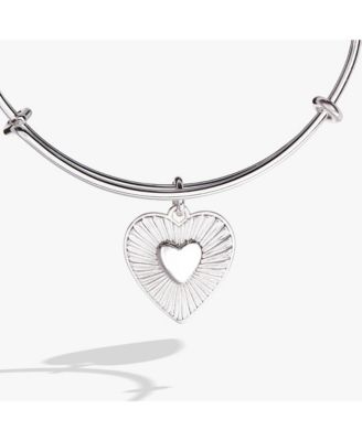 Heart Burst Bangle Bracelet