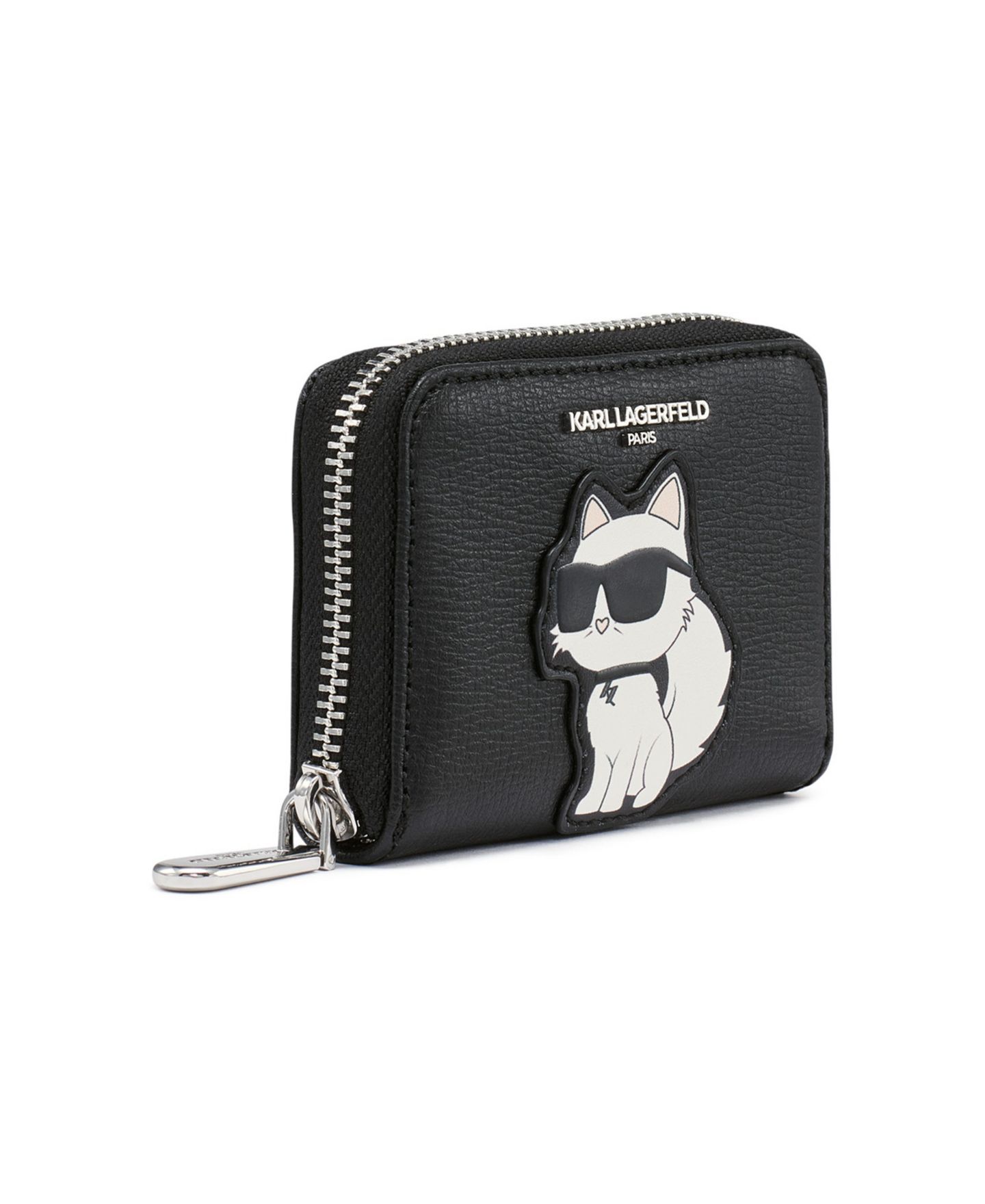 Женский кошелёк KARL LAGERFELD PARIS Zip Around Wallet, цвет: Белый / Чёрный — фото 2