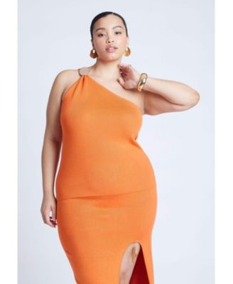 Women's Plus Size Hardware Detail Sweater Tank